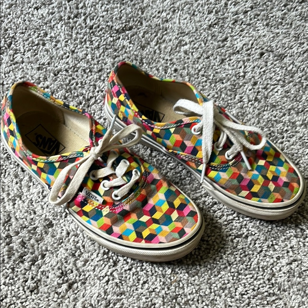 Vans Kids Multicolor Geometric Sneakers